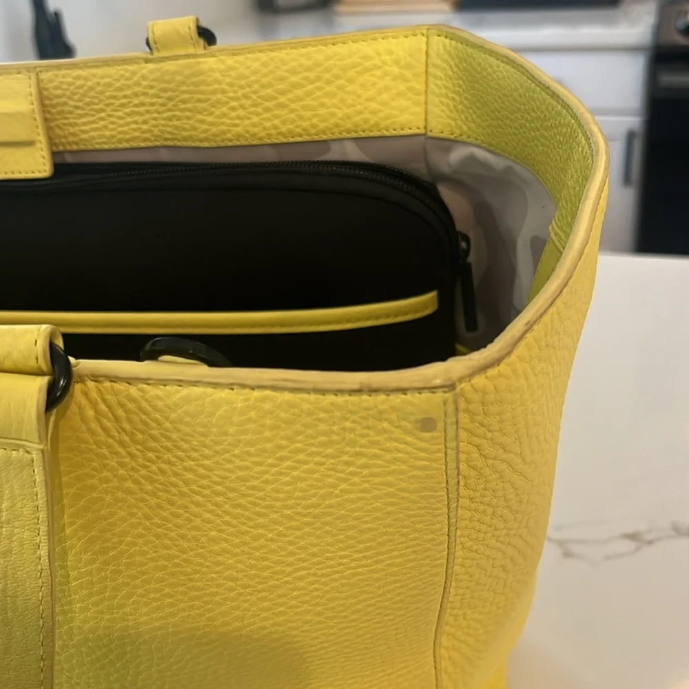 Dagne Dover ‘Allyn’ Large Tote in Butter Yellow - Picture 3 of 13